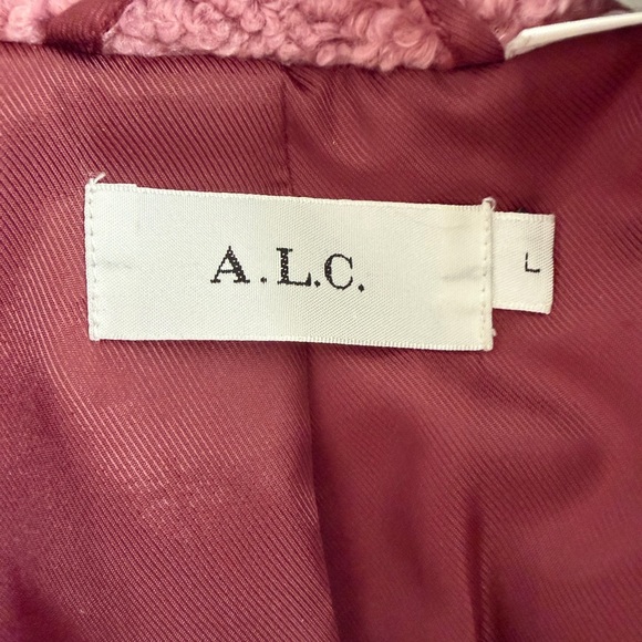 NWOT A.L.C. Pink/Mauve Teddy Jacket - Picture 2 of 5